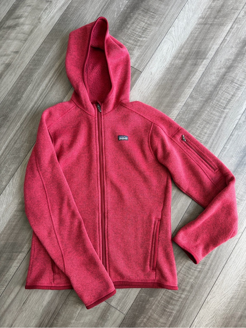 Patagonia Better Sweater Full Zip Hooded Fleece Hoodie Women’s M Red Outdoor